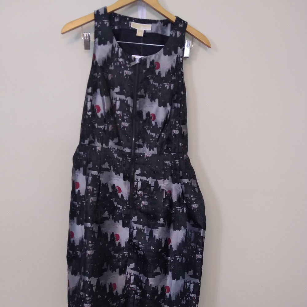NWT Michael Kors SKYLINE cocktail dress with belt